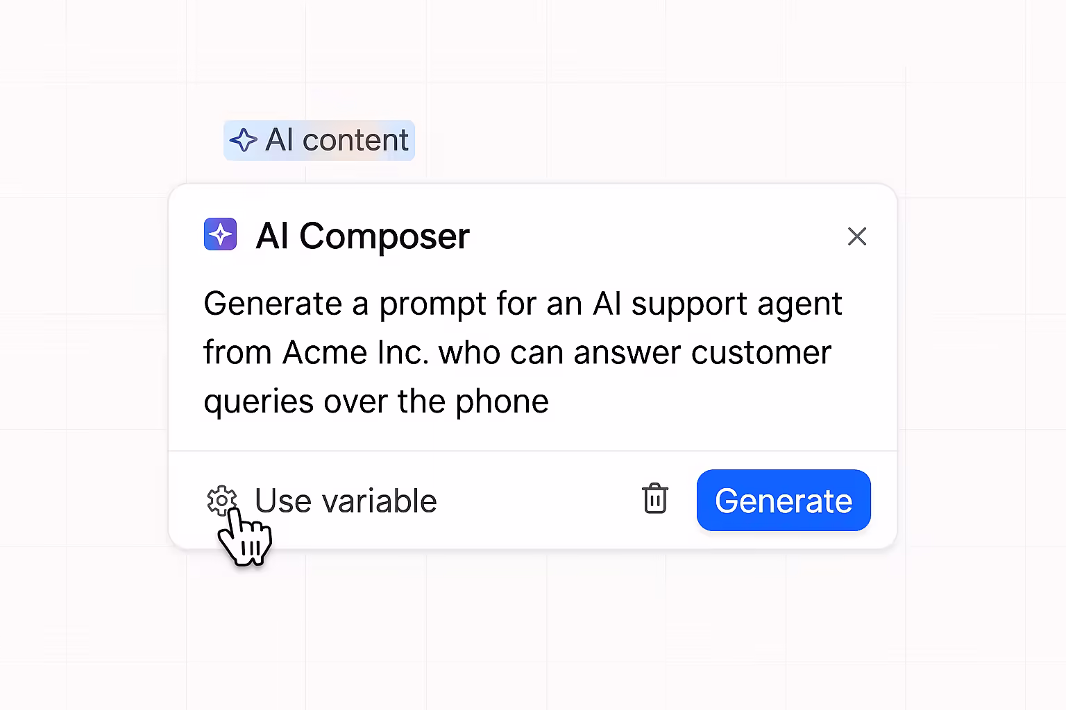 AI Agent Prompt Editor